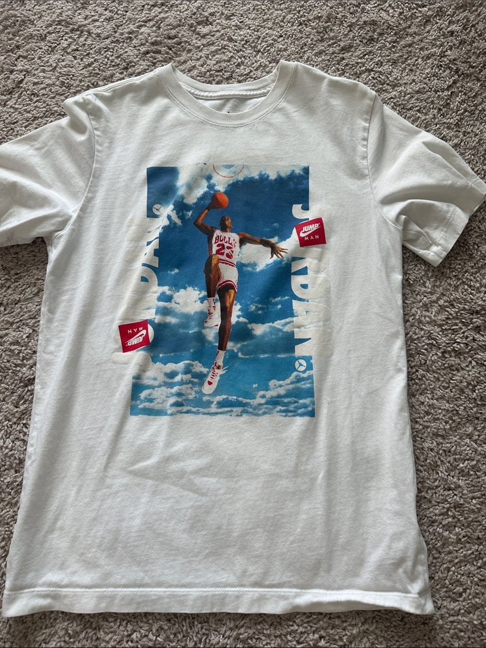 Jordan White Short Sleeve shirt